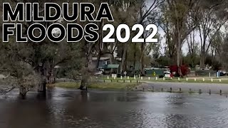 Mildura Floods 2022 - View from Murray River aboard PV Rothbury