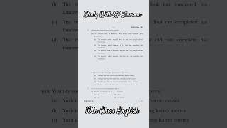 English//10th Class//March 2025//Hbse//Sample Paper// #oldquestionpaper #shortvideo #shortfeed