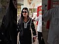 Shruti Haasan&#39;s Black N White Ethnic Embroidered Attire For Her Airport Voyage! #shrutihaasan