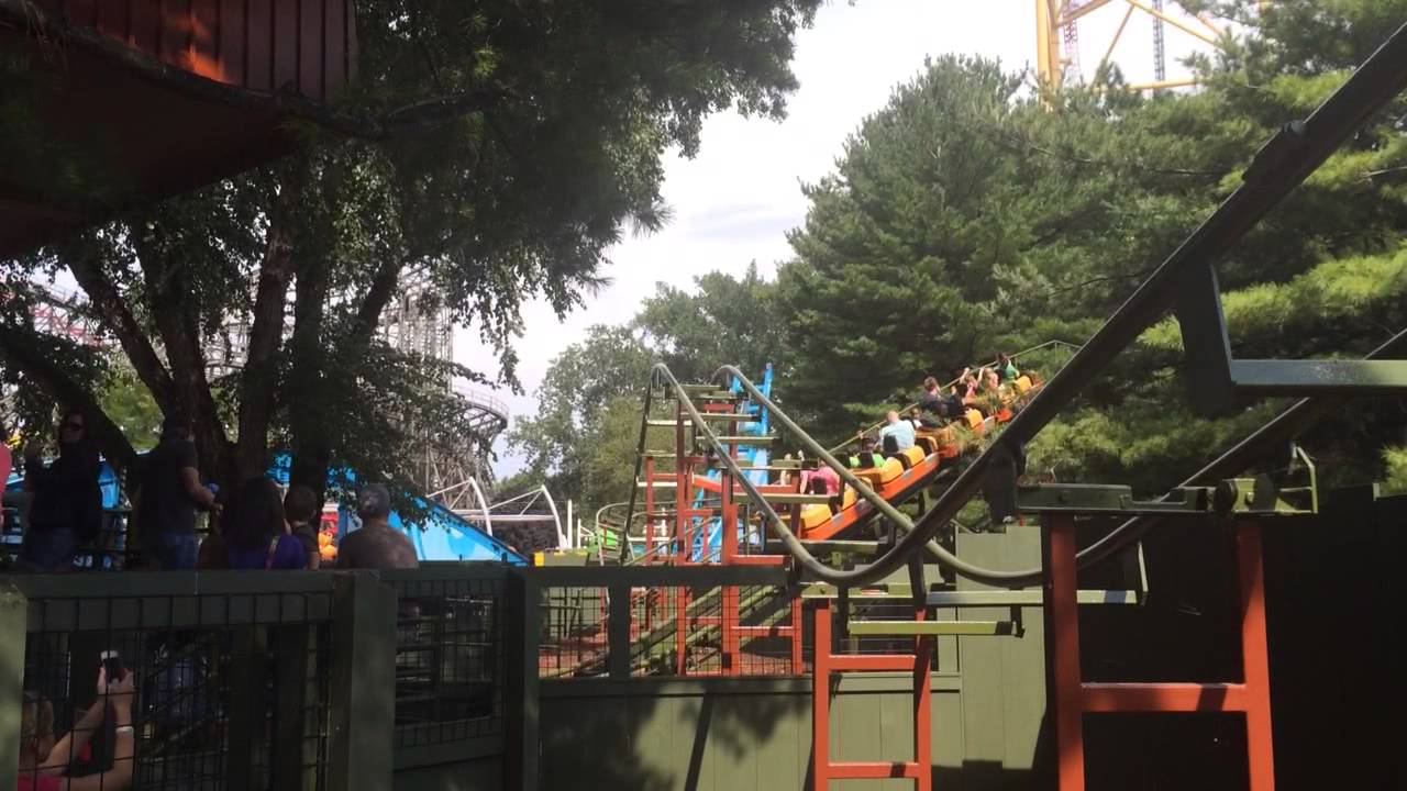 Arthur's first roller coaster at Cedar Point - YouTube