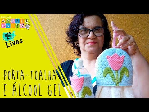 AO VIVO com Elaine Redhd - Porta-toalha e álcool gel