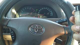Калибровка датчикa угла поворота руля Toyota Camry v30