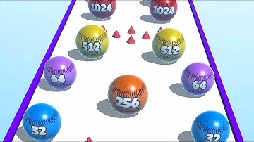 Ball merge 2048 Level 42 very satisfying and Relaxing Gameplay
