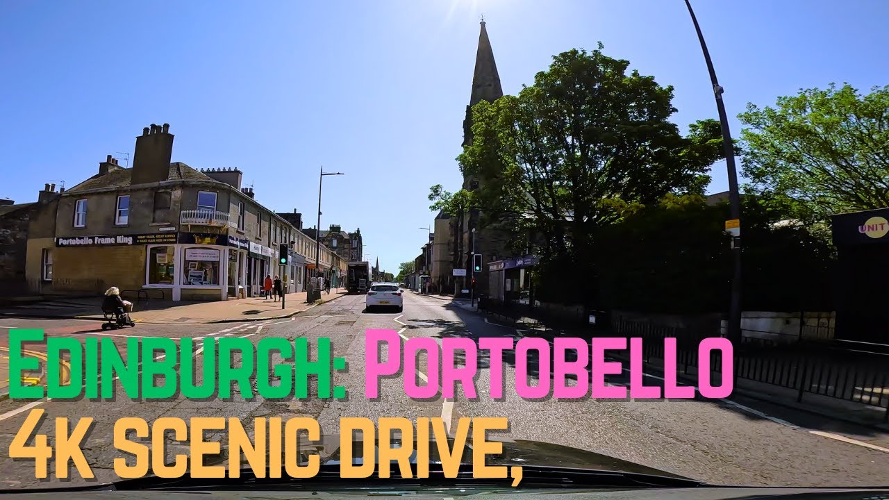 🌞🚗 Edinburgh Portobello. 4k Drive on a Sunny Day in June YouTube