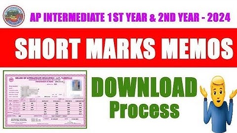 How to Download Your AP Inter Marks Memo Online