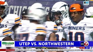 UTEP fall 38-7 to Northwestern, after being tied at 7 at halftime