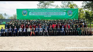 Over 100 senior officers graduate from RDF Command and Staff College