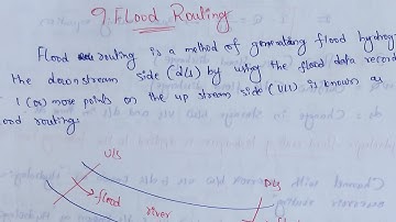 Flood routing | Flood routing in telugu
