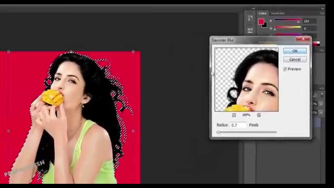 CS6 How to Easily Cut out Hair YouTube