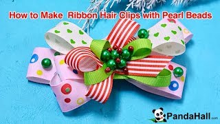 手作りヘアアクセ！クリスマスヘアクリップの作り方【PandaHall｜DIY】