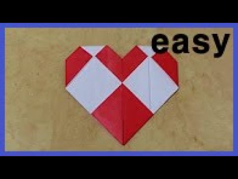 Origami 종이접기 (<strong>하트</strong>) heart <strong>색종이접기</strong>  おりがみ pliage de papier 折纸 оригами 摺紙 折り紙 اوريغامي