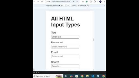 5 Essential INPUT TYPES Every Web Developer Needs To Know