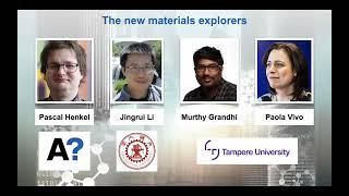 Patrick Rinke: Machine-learning accelerated exploration of quaternary and quinary materials News
