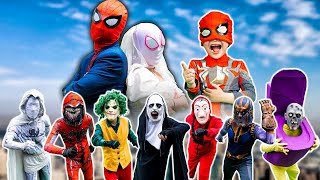 What If All SpiderMan in 1 HOUSE ? Hey All Spider, Destroy BAD GUYS Team In SQUID GAME (All Action)