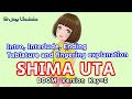 SHIMA UTA Intro Interlude Ending version TAB Explanation.