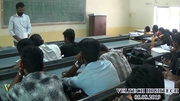 VELTECH HIGHTECH DEPT OF IT GUEST LECTURE 05.08.2019