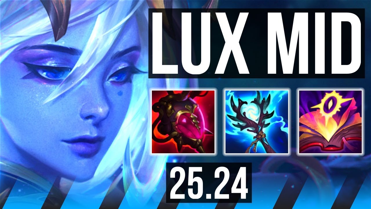 LUX vs AHRI (MID) | Good KDA: 10/1/18, 6k gold comeback | NA Grandmaster | 25.24