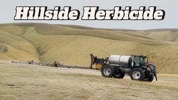 High Speed Hillside Herbicide Application On Wheat