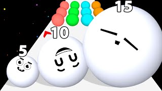 SNOW ROLL.IO - Level Up 'Snow Ball Run' ASMR Gameplay screenshot 5