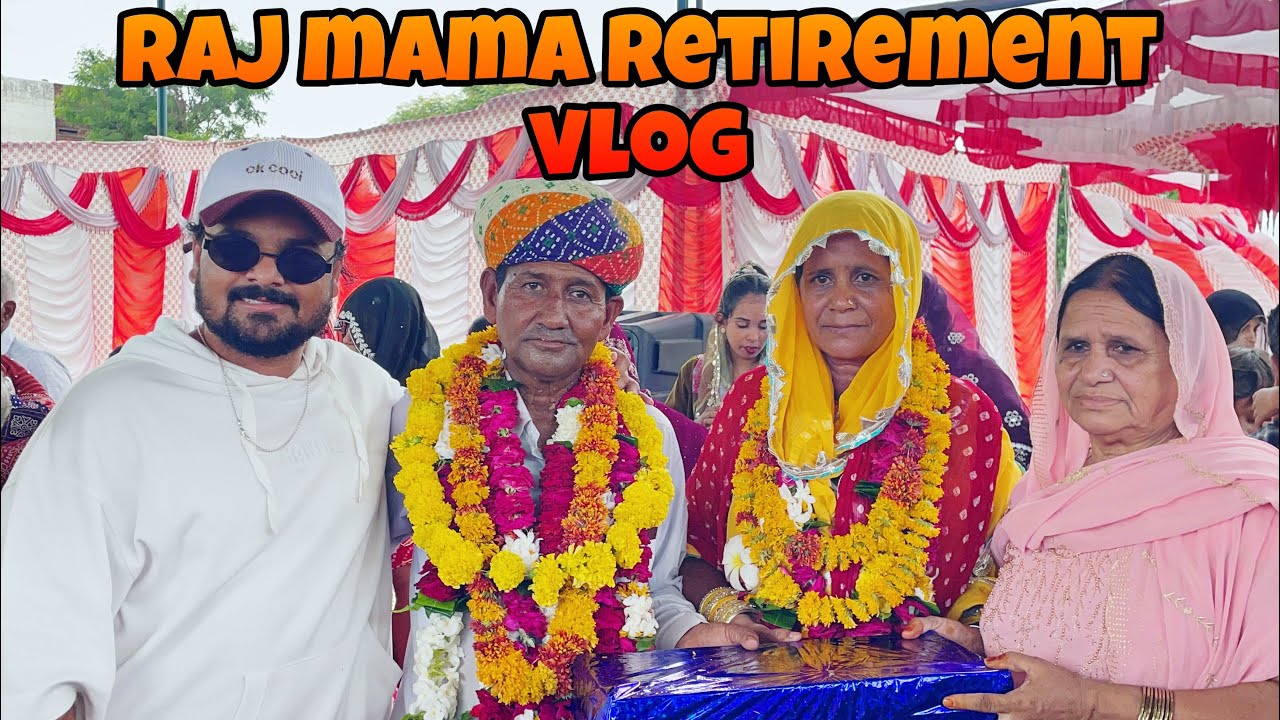 Raj mama Retirement full vlog By Sharafat Pathan - YouTube
