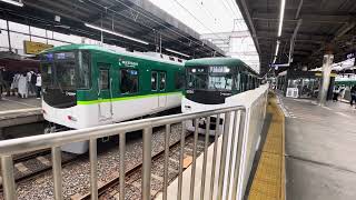 京阪6000系6056F普通中之島行き枚方市駅発車