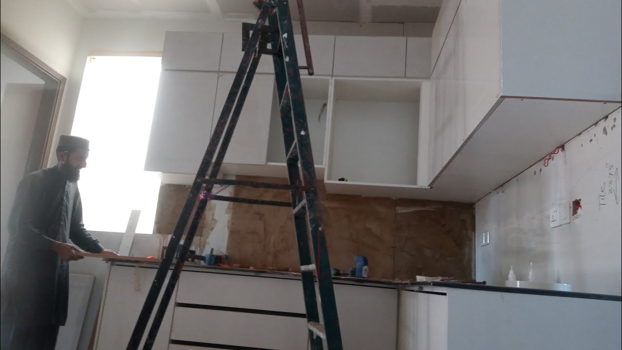 Wood kitchen uvi carpenter Karachi bukhari defence Porsche 7 