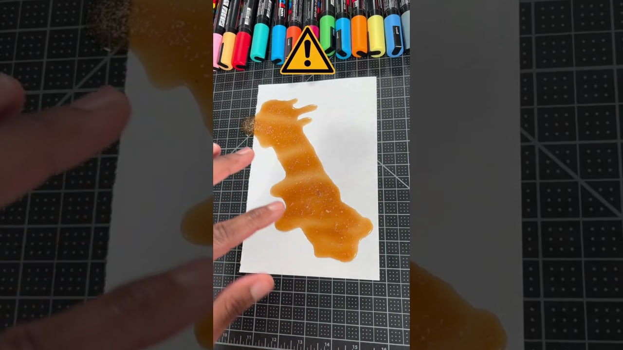 The Secret To Drawing Spilled Art Effect ! 🤯 