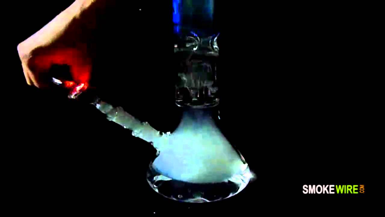 Glass smoking pipe ( Perculator) in action