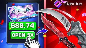 I DID OPEN the MOST EXPENSIVE CASES on Skinclub(Skinclub Case Opening 2025)