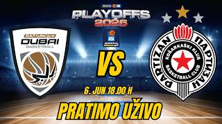 DUBAI-PARTIZAN! ABA LIGA! 6. Jun! 18.00 h PRATIMO UŽIVO ! #dubaibasketball #abaliga #partizan