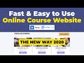 Create fast and easy to use wordpress online course website in 2020