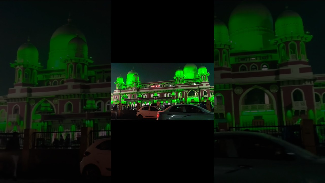night view kanpur central 