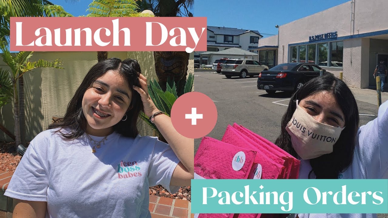 Teen Boss Babes Merch Launch Day  + Packing Orders