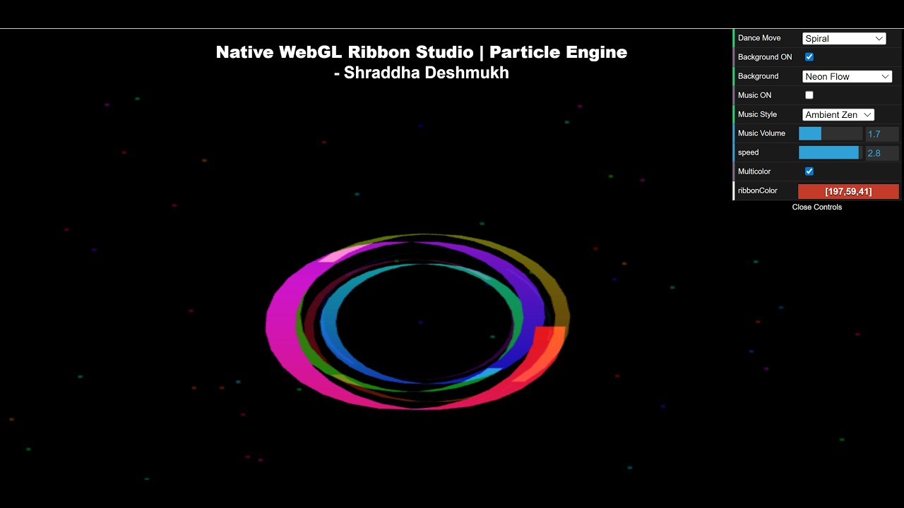 🎀 Ribbon Studio — Real-time WebGL Ribbon & Particle Engine - YouTube