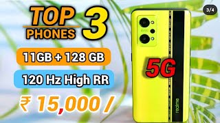 11GB + 128GB | Top 3 Smartphone Under 15000 in October 2021 | 5G Phone | Best Phone under 15000