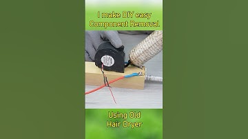 I make DIY easy Component Removal Using Old Hair Dryer  #shorts #electronic
