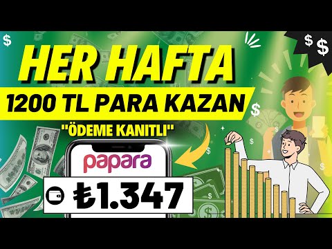 HER HAFTA 1200 TL EK GELİR PARA KAZAN 💰 (Ödeme Kanıtlı) - İnternetten Para Kazanma 2023