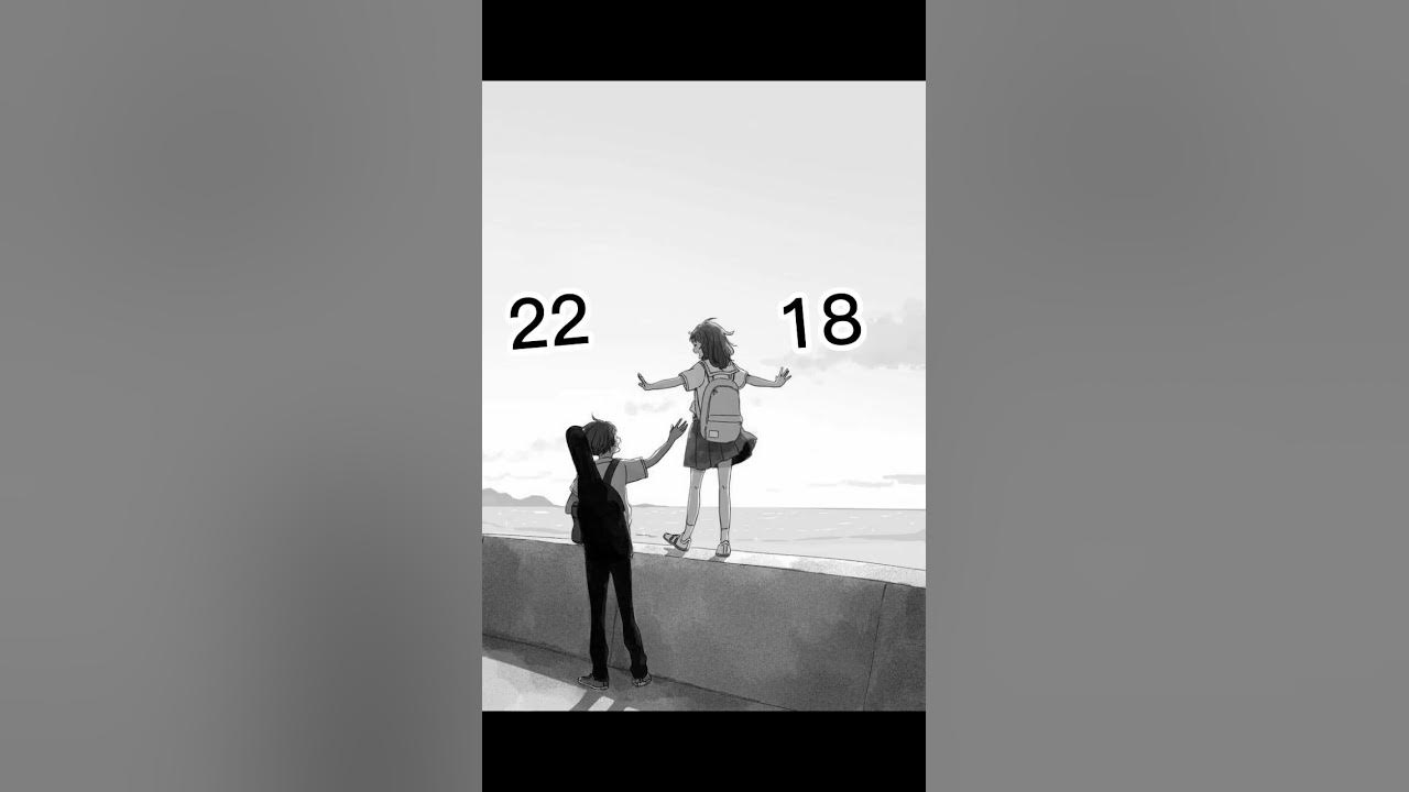 4 year age gap relationship/Age doesn't matter 😊/Anime couple / shorts