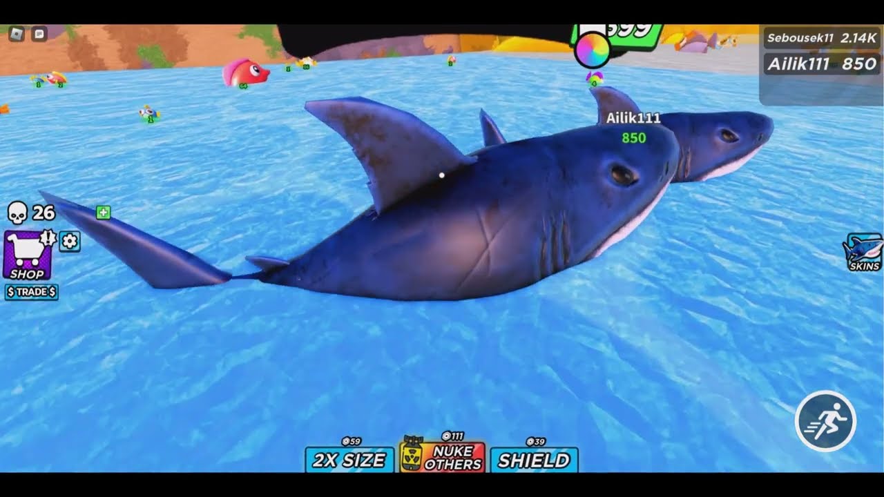 Jsme zraloci ale kdyz mam vetsi cislo nez jiny zralok tak muzu snist zraloka