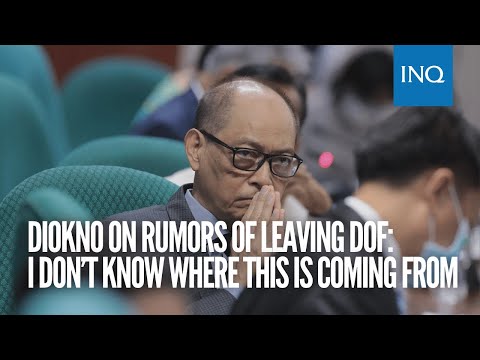 Diokno on rumors of leaving DOF: I don’t know where this is coming from