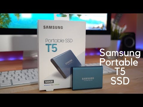 Review of Samsung T5 500GB SSD Hard drive.