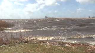 1E Voorjaarsstorm Aldtsjerk, Watermolen In Werking
