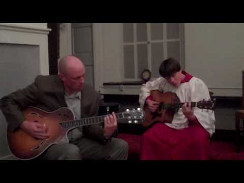 Silent Night acoustic guitar duet (Christmas Eve 2...