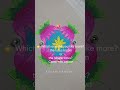 🌸 From 11–1 dots ➝ a beautiful lotus kolam 🌼 #shorts