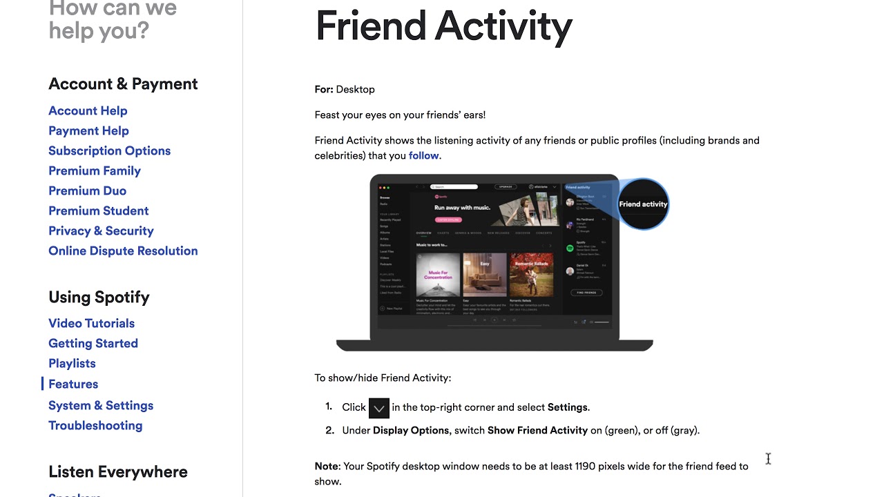 Friend Activity Spotify How to SHOW FRIEND ACTIVITIY in SPOTIFY? - YouTube