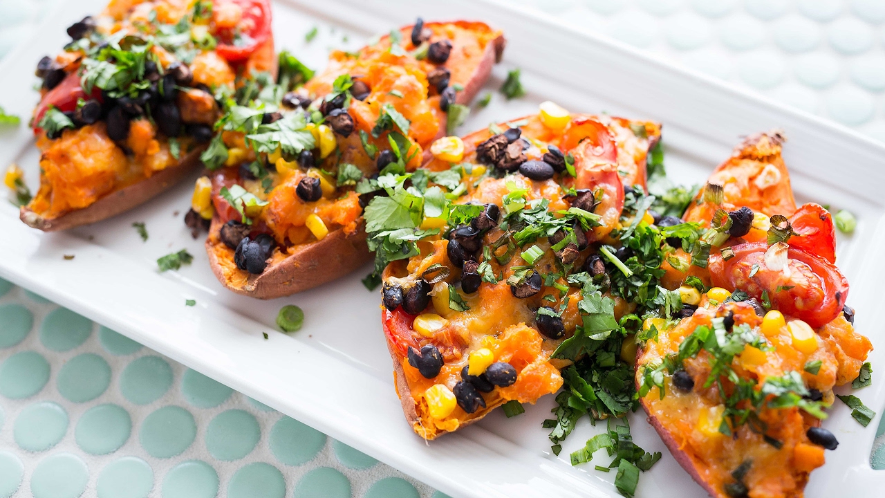 5Ingredient TacoStyle Baked Sweet Potato Recipe YouTube