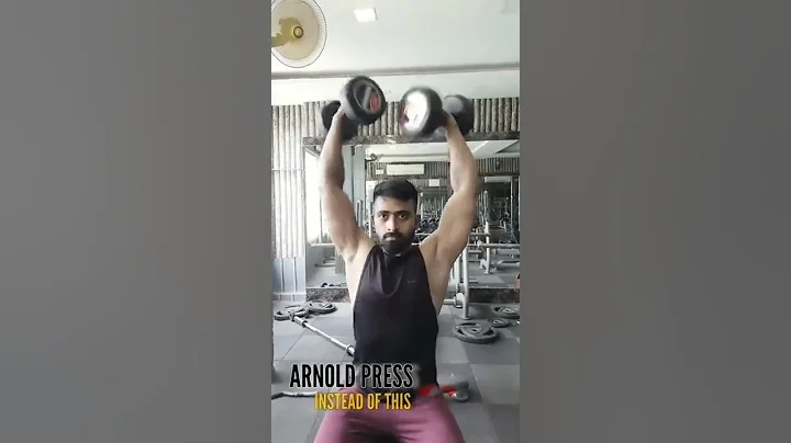 Correct technique of ARNOLD PRESS #arnoldpress #shoulderworkout #GYM #FITNESS #shorts #newbalveer