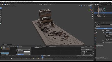 collapsing pavement simulation in blender 2.8