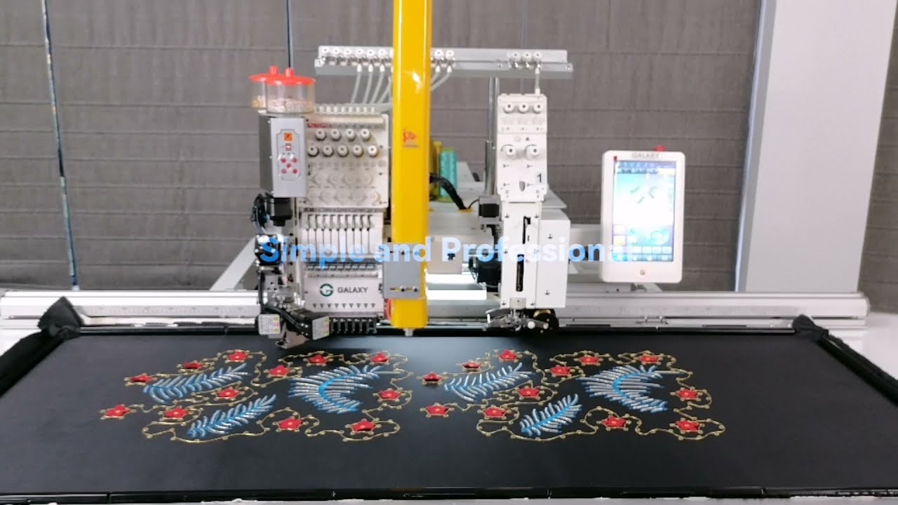 GALAXY EMBROIDERY MACHINE SERIES YouTube