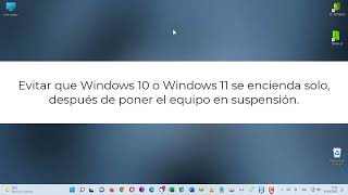 Evitar encendido después de la suspensión del PC en Windows 10 o Windows 11